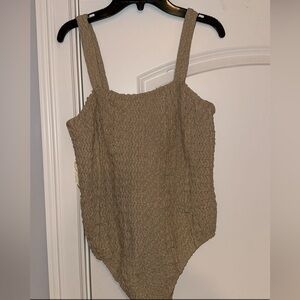 Tan bodysuit!